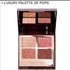 Brand New Never Swatched Charlotte Tilbury Pillow Talk Palette Of Pops! Product Never Touched Or Swatches. In Original Box. This Palette Gives The Most Beautiful Sparkle To The Eye!!!!!!!! Luxury Palette, Charlotte Tilbury Pillow Talk, Pillow Talk, Charlotte Tilbury, Eyeshadow Palette, Pink, Gold