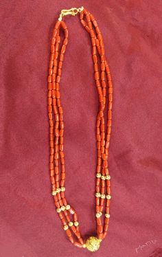 Ruby Jewelry Necklaces, Coral Jewellery, Coral Jewelry Set, Beaded Necklace Patterns, Beads Mala, Pearl Jewelry Design