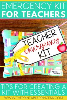 an emergency kit for teachers with the title teacher emergency kit