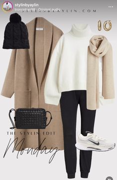 Mode Over 50, Vinter Mode Outfits, Looks Adidas, Mode Mantel, Winter Fashion Outfits Casual, Weekly Outfits, Mode Casual, Cabinets Kitchen, Casual Work Outfits