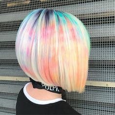 Cool Blonde Balayage, Color Melting Hair, Marble Hair, Asian Fashion Style, Pop Kei, Hairstyle Pictures, Inverted Bob Hairstyles, Icy Blonde Hair, Hair Cuts Styles