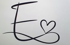 the logo for i love you is drawn in black ink on a white sheet of paper