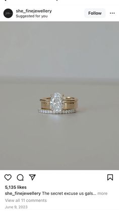 an image of a wedding ring on the tweep for instagrams page