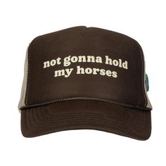 Hoedown Throwdown, Horses Logo, Funny Trucker Hat, Funky Hats, Nashville Outfits, Funny Hats, Cowboy Cowgirl, Bottom Shelf