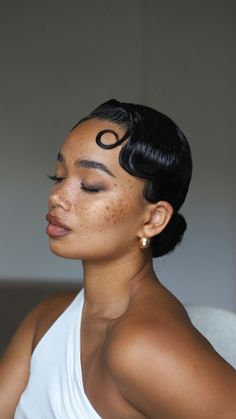 Laulanne Cecilia | 💛Dress from @whitefoxboutique #whitefox #whitefoxboutique #frenchgirl | Instagram Black Hairstyles Black Women, Black Styled Hair, Bun With Accessories, Braidsmaid Hairstyles, Slicked Back Ponytail Hairstyles, Natural Hairstyles Bride, Black Hair Styles For Wedding, 90s Black Woman Hairstyle, Bride Hairstyles Elegant