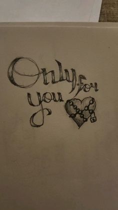 a drawing with the words i love you written in cursive writing