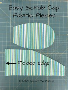 the instructions for how to make an easy sewing project with fabric strips and paper scissors