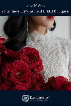 the cover of valentine's day - inspired bridal bouquets