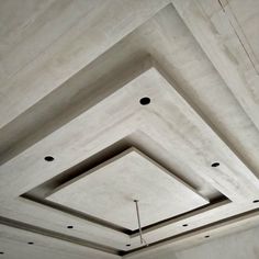 the ceiling is made up of concrete blocks