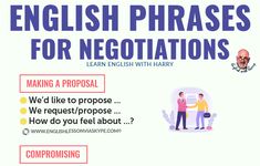 english phrases for negotations poster with two people shaking hands and the words making a proposition we'd like to propose how do you feel about?