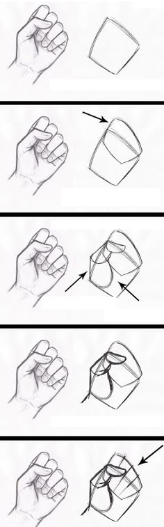 Tutorial Facil para Aprender Como Dibujar Manos Correctamente Pencil Sketches Easy, Body Type Drawing, Human Body Drawing, Draw Hands, Figure Sketching, Sketches Tutorial