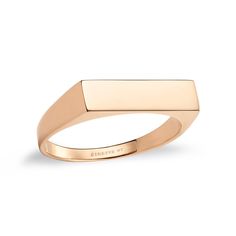 18k rose gold ring Modern Rose Gold Signet Ring With Polished Finish, Modern Signet Ring With Rectangular Stone For Formal Occasions, Minimalist Everyday Jewelry With Rectangular Stone, Everyday Minimalist Jewelry With Rectangular Stone, Modern Signet Ring With Rectangular Stone And Polished Finish, Modern Formal Jewelry With Rectangular Stone, Minimalist Rose Gold Signet Ring With Polished Finish, Minimalist Rose Gold Signet Ring For Formal Occasions, Minimalist Rose Gold Polished Signet Ring