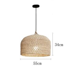 Handcrafted Elegance: Hemp Rope Lampshade - Vintage Style Pendant Light – arclightsdesign Rope Light Fixture, Wicker Lamp, Rattan Pendant Lights, Rope Pendant Light, Kitchen 2024, Rattan Lamp, Rattan Pendant, Rattan Pendant Light, Rope Light