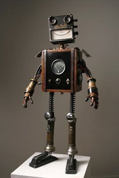 felix ip。蟻速畫行: Retro Robots Sculpture