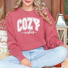 Looking for a cute versatile top to wear this summer? Make sure to grab one of our Cursive Fall Leaf Sweatshirts! This soft and comfortable shirt is the perfect top for any outfit. It can be paiPepper with biker shorts, Jeans, or the classic stay at home sweats! The bright color adds a pop of summer to any outfit. This sweatshirt is true-to-size, so be sure to order your regular size! If you are looking for a more oversized look, make sure to size up. Dyed Sweatshirt, Sequin Shorts, Color Ink, Cozy Vibes, Floral Jumpsuit, Sweater Blouse, Christmas Art, Vintage Look, Air Dry