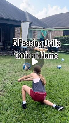 Charly Russell | Here are my top 5 passing drills to do at home.

1. Passing to the wall (angles)
2. Underhand toss to the wall, pass to self
3. Pass to... | Instagram Passing Drills, Volleyball Practice, Kids Athletic, Bump Style, Hula Hoop, I Am Game, Get Well, Bump