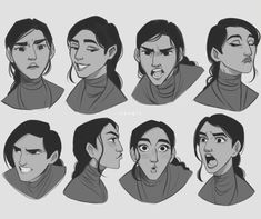 various facial expressions for the character avatars in disney's beauty and the beast