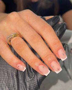 Builder Gel Nails, November Nails, Subtle Nails, Minimal Nails, Summery Nails, Pink French, Casual Nails