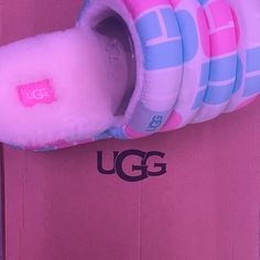 Ugg Pride Slide Slippers - New In Original Ugg Box. Men’s 11 - Women’s 12 I’m Getting Messages Asking I Email Pictures To Peoples Personal Email Addresses. There Are Photos In This Listing And I Will Not Be Providing My Personal Email Address To Anyone That Asks. Https://Www.Ugg.Com/Women-Sale-Sandals/Pride-Slide/1127076.Html Sale Sandals, Chestnut Ugg Boots, Ugg Coquette Slippers, Yellow Slippers, Purple Slippers, Ugg Coquette, Fur Loafers, Uggs Moccasins, Colorful Slippers