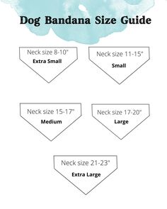 the dog bandana size guide