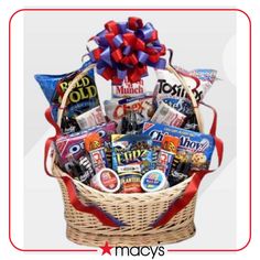 a basket filled with lots of different items