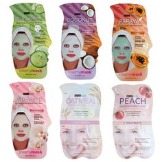 Creamy Face Mask Bundle Peel Of Face Mask, Face Mask Peel Off, Scrub Exfoliating, Skincare Mask, Bubble Mask, Turmeric Face Mask, Beauty Treats, Foot Mask, Peel Off Mask