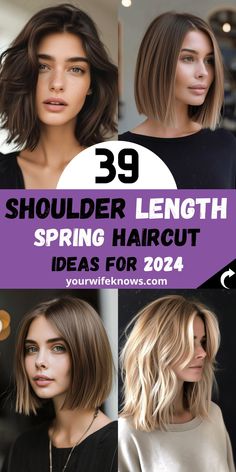 As we step into spring 2024, it's time to explore the forefront of fashion with shoulder-length bobs, lobs, and layered cuts that are defining the season. Each style is a testament to the beauty of mid-length hair, offering a range of looks from the structured elegance of a straight bob to the playful charm of layered wavy cuts. Dive into our guide to find your perfect spring haircut, one that complements your personal style and celebrates the diversity of medium-length hair. Med Length Hair Styles 2023, Spring Hair Styles Medium, Lob Hairstyles 2024, Medium Length Hair Styles 2024, Medium Length Haircut 2024, Medium Length Haircut Fine Hair, Lob 2024, Medium Length Straight Hairstyles, Straight Hair Medium Length