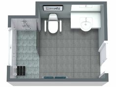 an overhead view of a bathroom with toilet and sink