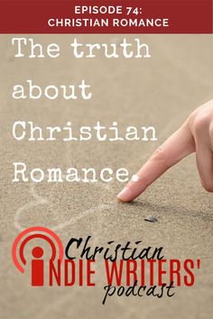 the truth about christian romance with an image of a hand pointing at something in the sand