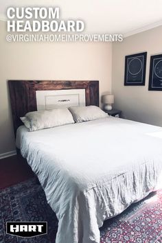 DIY Headboard for any bedroom in your house! Homey Living Room, Wood Crafts Furniture, Diy Blanket Ladder, Pallet Patio Furniture, Furniture Fix, Custom Headboard, Diy Sofa Table, Diy Headboard, Diy Sofa