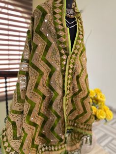 Product details:- *ethnic motifs embroidered Dupatta . *Has Kantha and mirror work . *Taping border. Material:-cotton blend Hand wash Ethnic Motifs, Heavy Earrings, Embroidered Dupatta, Gold Plated Bangles, Deodorant Spray, Mirror Work, Brown Kraft, Traditional Style, Scarf Wrap