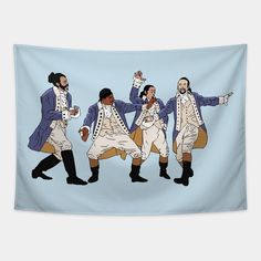 Alexander Hamilton, Hercules Mulligan, John Laurens, and Marquis de Lafayette from the Hamilton musical -- Choose from our vast selection of tapestries to match with your desired size to make the perfect custom tapestry. Pick your favorite: Movies, TV Shows, Art, and so much more! Available in small, medium, large. Perfect for decorations in apartments, bedrooms, and dorm rooms. The Room Where It Happens Hamilton, Hamilton Decor, Hamilton Birthday Party, Hamilton Birthday, Marquis De Lafayette, Hercules Mulligan, Musical Wall, Musical Wall Art, Hamilton Shirt