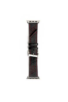 Details / Features Width: 20mm Black/ Red Contrast Stitching Louvers Alcantara / Calf leather Luxury Black Leather Strap Watch Bands, Leather Watch Bands, Grand Tour, Handcrafted Leather, Apple Watch, Leather Watch, Time Piece, Watch Bands, Calf Leather