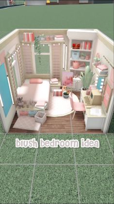 a small doll house is shown with the words bush bedroom idea