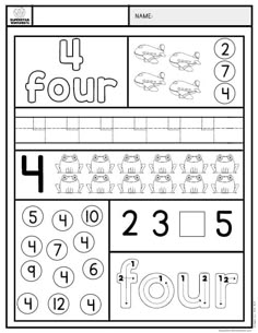 a printable worksheet with numbers and letters