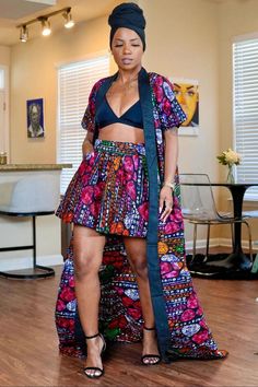 What's not to love about our African Ankara Kimono and skirt set or short set? Kimono set can be paired with sandals or sneakers for a casual event or heels for a date night or birthday event [Available to order as seen]. kindly select your fabric choice and send back to us. For a looser free fit we advise you order two or three sizes up. CARE INSTRUCTION Hand wash in cold water or dry-clean Press with cool iron on the wrong side Do not bleach Thank you for shopping at my1974closet. Fitted Two-piece Set With Short Sleeve, Fitted Sets With Kimono Sleeves For Spring, Spring Sets With Fitted Kimono Sleeves, Spring Fitted Sets With Kimono Sleeves, Multicolor Fitted Sets With Pockets, Fitted Multicolor Sets With Pockets, Spring Multicolor Sets With Pockets, Chic Multicolor Short Sleeve Sets, Classy Ankara Dresses