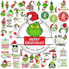 the grinmas christmas sticker sheet