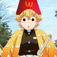 Demon Slayer Zenitsu Icons, Zenitsu Cute, Zenitsu Agatsuma Icon, Demon Slayer Hashira, Hashira Training Arc, Mcdonalds Fries, Hashira Training