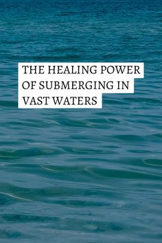 🌊 Embracing the Healing Power of Water 🌊⁣⁣ There's something truly magical about submerging yourself in a vast body of water. From the soothing sounds of gentle waves to the cool, refreshing sensation against your skin, the healing benefits are undeniable. Whether it's a serene lake, a flowing river, or the majestic ocean, the water's embrace brings a sense of peace and renewal. 💧🌿 #HealingWaters #NatureTherapy #Renewal Water Healing, Aquatic Therapy, Power Of Water, Relaxation Response, Flowing River, Healing Magic, Healing Waters, Body Of Water, Deep Relaxation