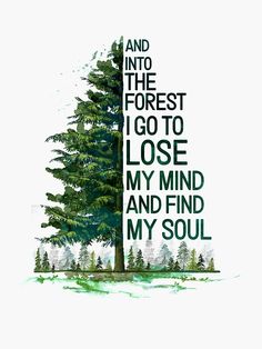 The Forest Is Calling And I Must Go, And Into The Forest I Go Tattoo, And Into The Forest I Go To Lose My Mind, Into The Forest I Go To Lose My Mind, Logo Camping, Mat Painting, Theater Building, Camp Signs, Citation Nature