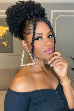 Short Hair Black, Natural Hair Updo, Penteado Cabelo Curto, Short Natural Hair Styles