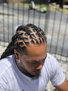 Loc Braids Styles Men, Grooms Hair, Loc Hairstyles For Men, Locks Styles, Locks Hairstyles, Mens Dreadlock Styles, Dreadlocks Men, Dreads Hairstyles, Dread Hairstyles For Men