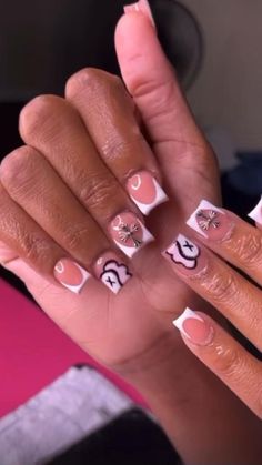 @danesharashaꨄ follow for more pins like this✨ in 2022 | Nails, Nail inspo, Nails inspiration Kaws Nails Design Short, Nails Design Short, Kaws Nails, Acrylic Nails Designs