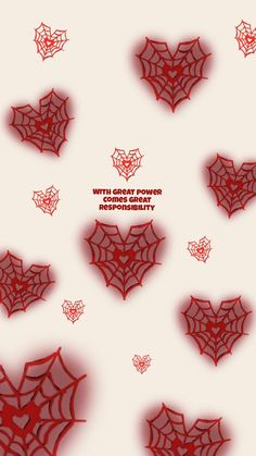 red spider webs on a white background with the words happy valentine's day