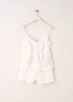 Ivory Silk Cami And Shorts Set | Luxury Nightwear | Truly Lifestyle Nails Jewelry, Luxury Nightwear, Cami Set, Silk Cami, Ivory Silk, Alt Fashion, Pretty Lingerie, Silk Pajamas