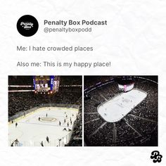 the inside of a hockey stadium with an image of a rink and people playing ice hockey