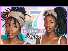 Scarf Styles With Locs, Loc Headwrap Styles, Locs Scarf Styles, Locs With Scarf, Styles With Locs, Head Wraps For Locs, Loc Color Ideas, Styles For Locs, Hair Wrap Ideas