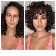 Curly Bobs, Curly Haircuts, Haircuts For Curly Hair, Penteado Cabelo Curto