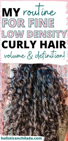 Curly Hair Method Steps, Low Density Curly Hair Cuts, Hair Volume Tutorial, Low Density Curly Hair, Fine Curly Hair Cuts, Curly Hair Volume, Curl Care, Frizzy Curly Hair, Fine Curly Hair