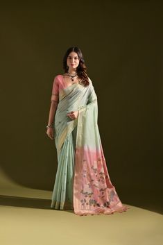 Saree Fabric : Muga Cotton Saree Color : Mint Green Saree Length : 5.5 Meter Blouse Length : 0.8 Meter Saree Work : Woven Design Zari Work All Over Saree Wash : Machine Wash Product color may little differ as per the brightness or color settings of your device Lotus Saree, Golden Sari, Mint Green Saree, Saree Work, Green Saree, Velvet Blouses, Contrast Blouse, Zari Work, Saree Fabric